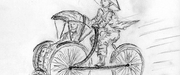 Le pousse-pousse, littéralement en japonais : « véhicule à l’énergie humaine », est une voiturette légère à deux roues et à une ou deux places, tirée ou poussée par un homme. Il...<div class="addthis_toolbox addthis_default_style addthis_" addthis:url='http://ba-noi.com/blog/scene-de-la-vie-quotidienne-pousse-pousse/' addthis:title='Scène de la vie quotidienne : Pousse-pousse ' ><a class="addthis_button_preferred_1"></a><a class="addthis_button_preferred_2"></a><a class="addthis_button_preferred_3"></a><a class="addthis_button_preferred_4"></a><a class="addthis_button_compact"></a></div>